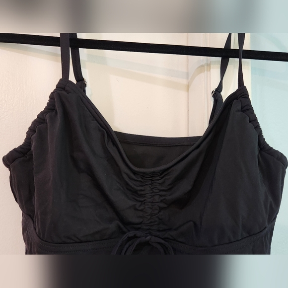 Women's Lands' End Tankini Bathing Suit Set, Size Top M(12), Skirt M(10) - Picture 5 of 16